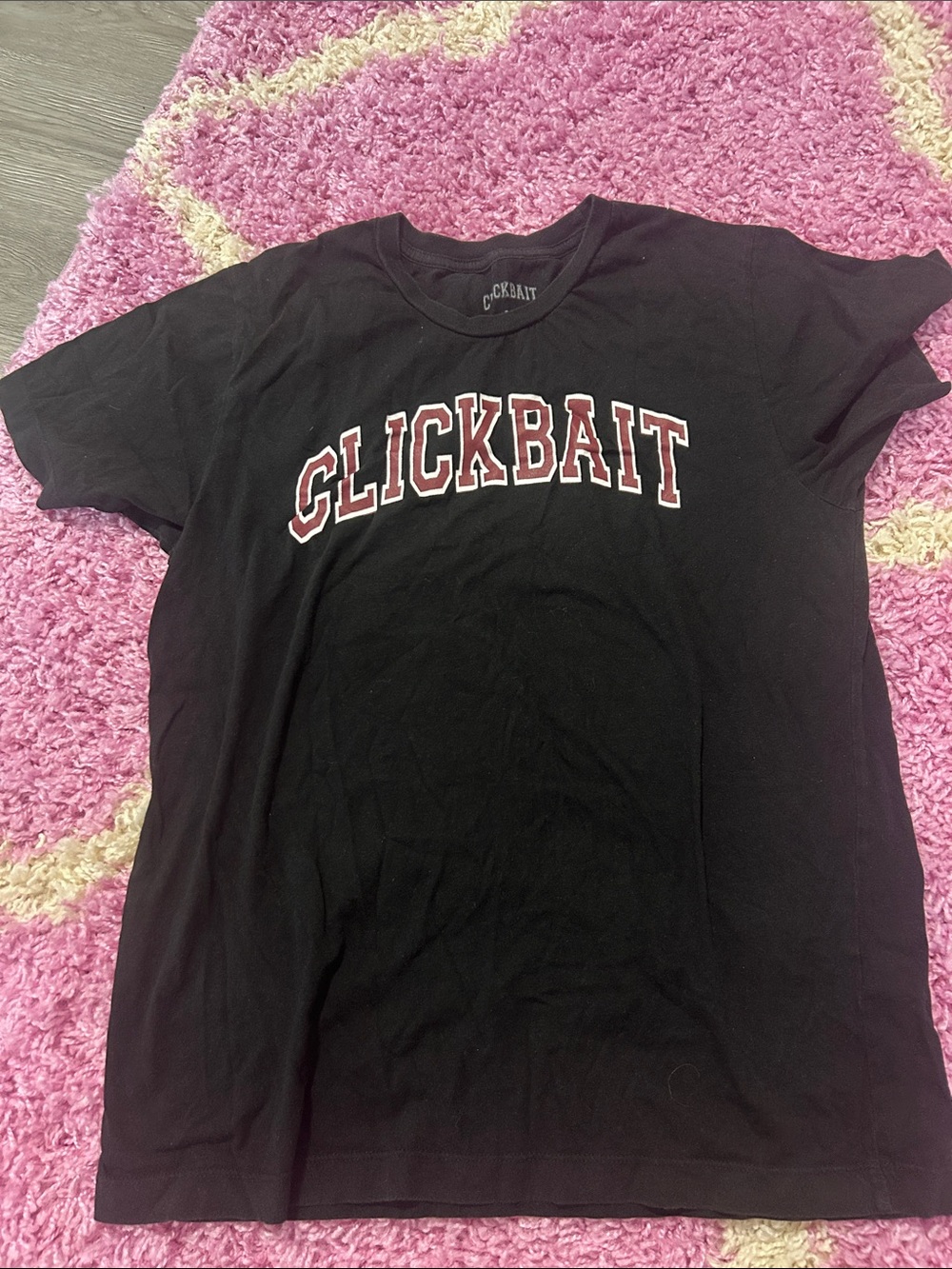 CLICKBAIT Black Graphic Tee